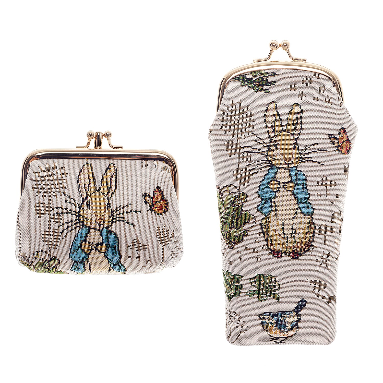 Signare Glass Pouch with Frame Purse - Peter Rabbit