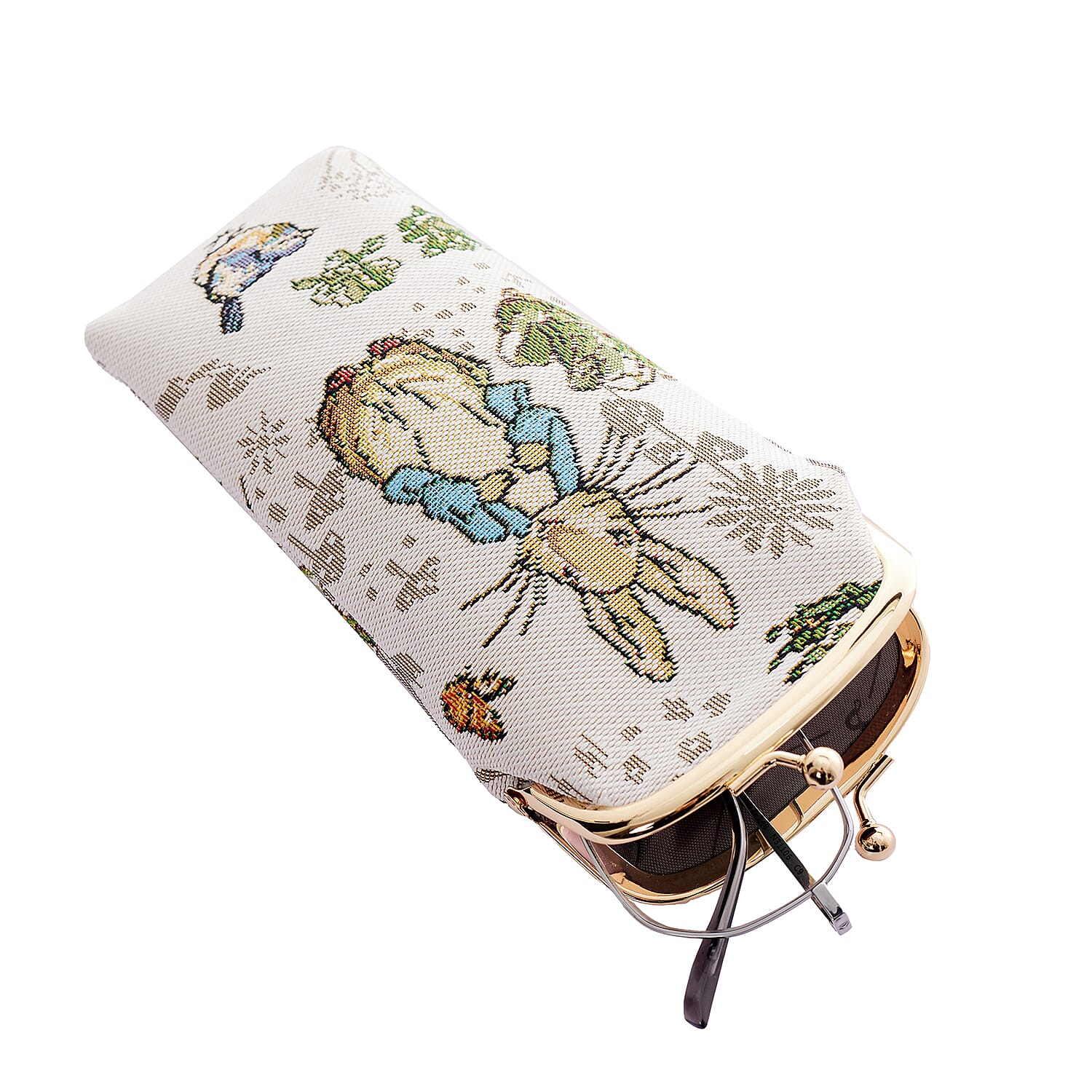 Signare Glass Pouch with Frame Purse - Peter Rabbit