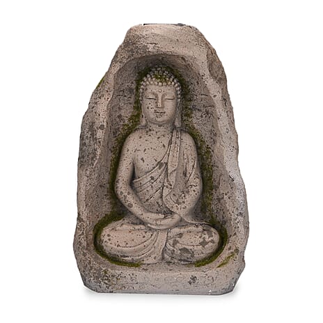 Solar Powered LED Buddha Statue - Size- 26x16.8x37cm