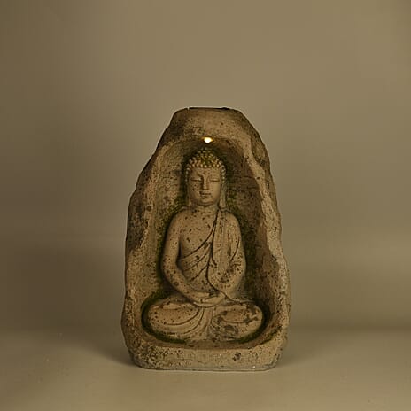 Solar Powered LED Buddha Statue - Size- 26x16.8x37cm