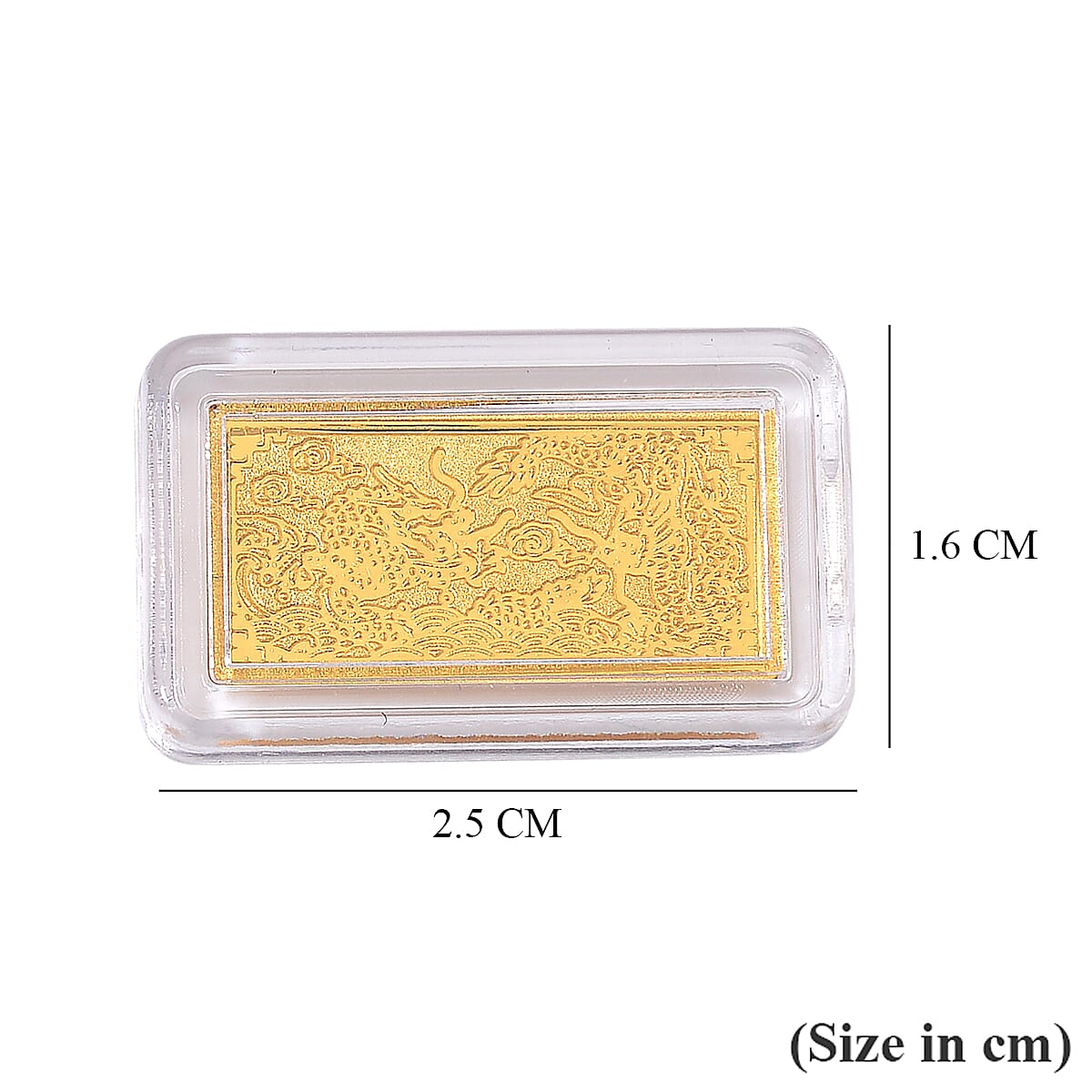 Vicenza Showcase Buy- 24K Gold (99.9% Gold Purity) Bar 20X10 mm