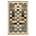 Turkish Kilim Patterned Rug - Size 80x125 cm - Multi Color & Brown