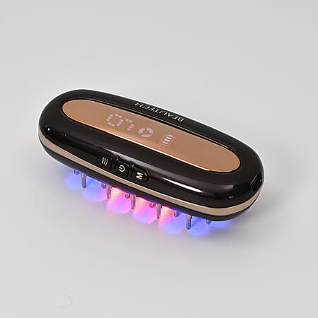 BEAUTECH- Multifunctional Scalp Hair Loss Treatment Comb - Laser, LED, Microcurrent & Vibration Therapy - Dark Brown