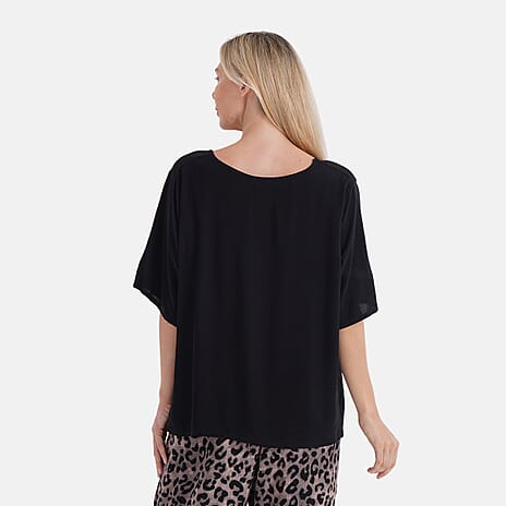 La Marey Leopard Printted Loungwear Co-ords Set (Size XXL)