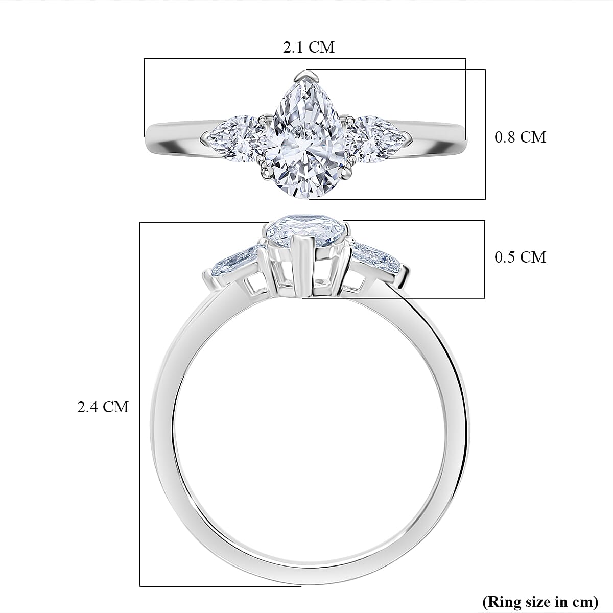 Luxuriant Diamond 950 Platinum SGL Certified (VS-G-H) Lab Grown Diamond Ring 1.00 Ct, Platinum Wt. 4.75 Gms.