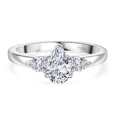 Luxuriant 950 Platinum SGL Certified (VS-G/H) Lab Grown Diamond Ring 1.00 Ct, Platinum Wt. 4.75 Gms. Luxuriant 950 Platinum SGL Certified (VS-G/H) Lab Grown Diamond Ring 1.00 Ct, Platinum Wt. 4.75 Gms.