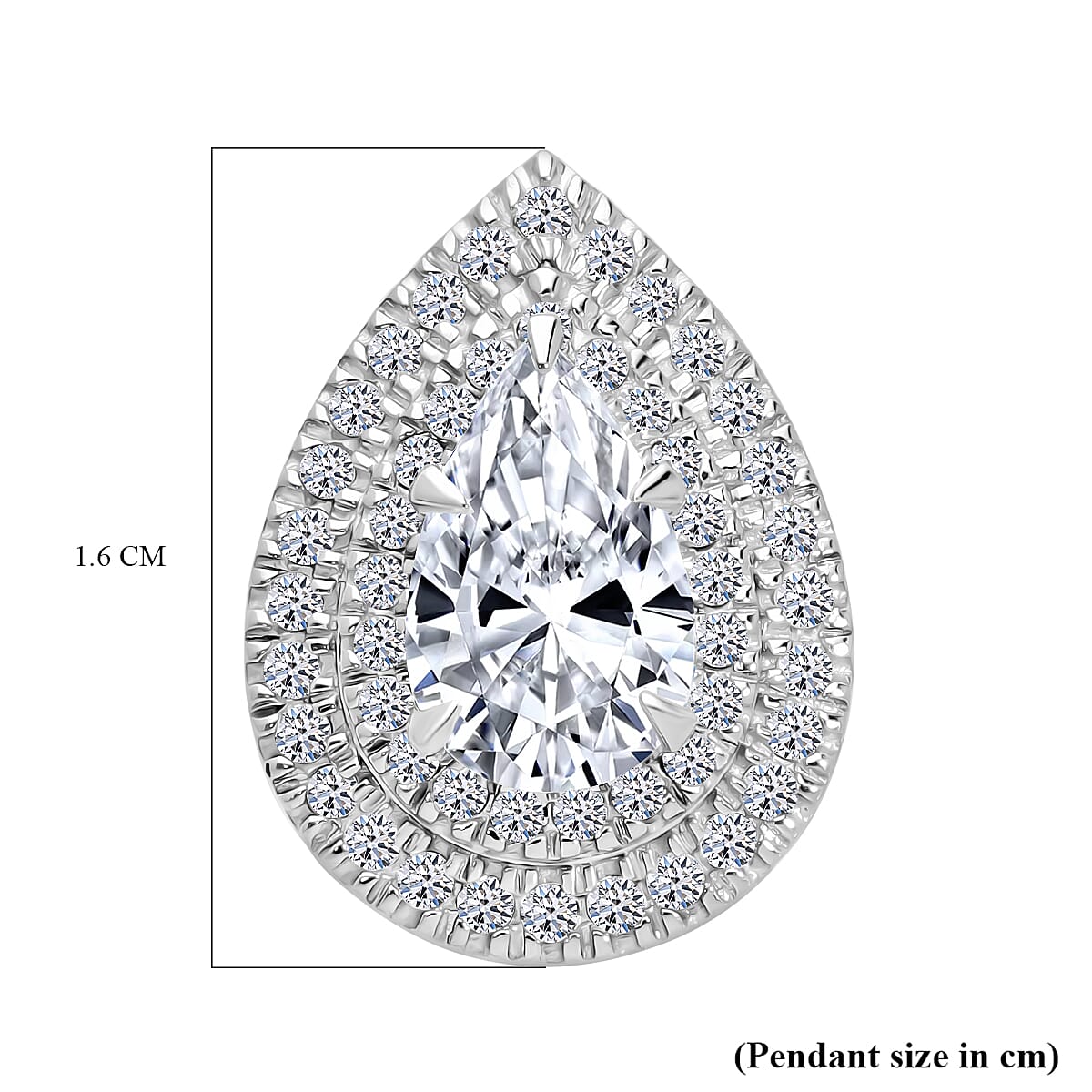 Luxuriant Diamond Lab Grown Diamond VS-G-H Pendant in Platinum Overlay Sterling Silver 1.25 Ct Luxuriant Diamond Lab Grown Diamond VS-G-H Pendant in Platinum Overlay Sterling Silver 1.25 Ct