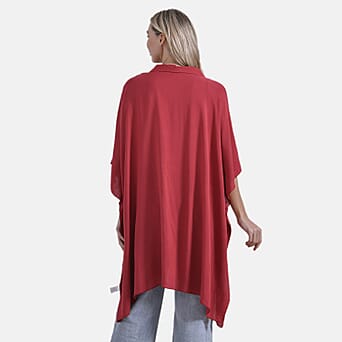 https://tjcuk.sirv.com/Products/80/2/8023691/Maisi-Versatile-Rayon-Oversized-3-4-Sleeves-Longline-Shirt-One-Size-Or_8023691_1.jpg?w=342&h=342