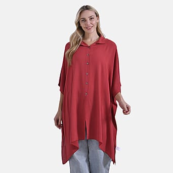 https://tjcuk.sirv.com/Products/80/2/8023691/Maisi-Versatile-Rayon-Oversized-3-4-Sleeves-Longline-Shirt-One-Size-Or_8023691_3.jpg?w=342&h=342