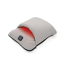 Soulsmart Massager Duo - Velvet USB Heated Foot Massager (10W) & Professional 6-Head Massager (2000mAh)