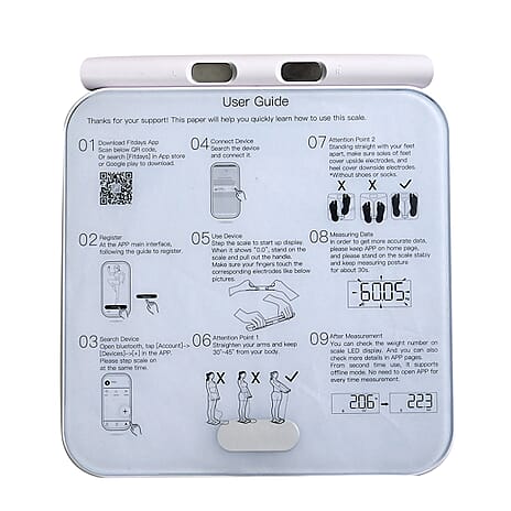 Smart Professional Handle Bar Body Fat scale With ITO Pattern Design