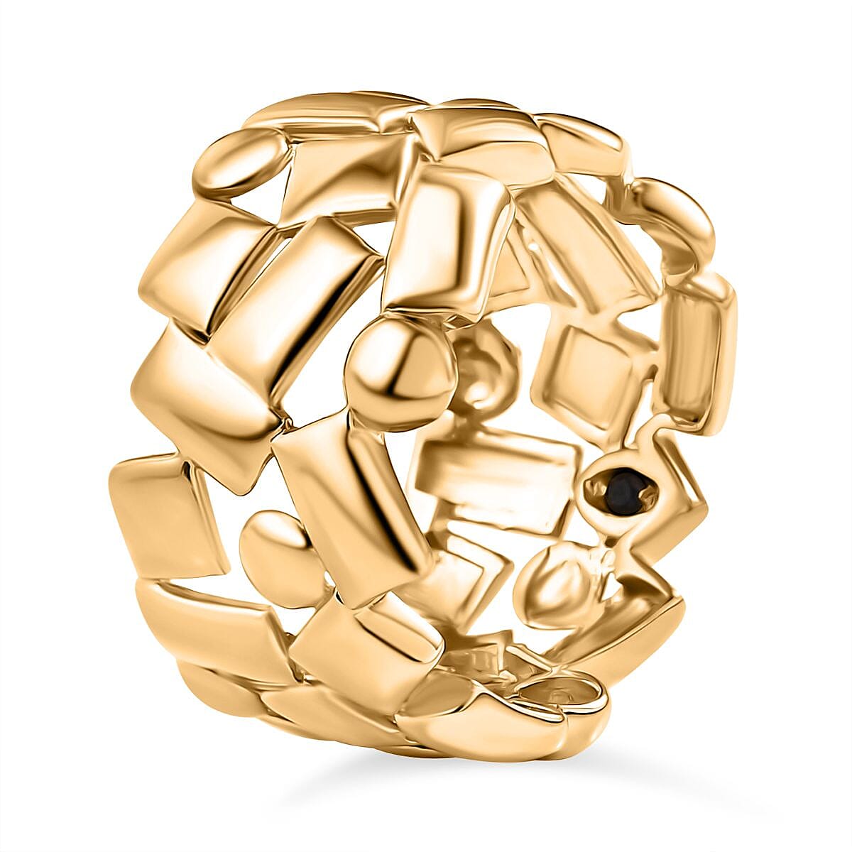 GP Collection - Geometric Band Ring in Sterling Silver