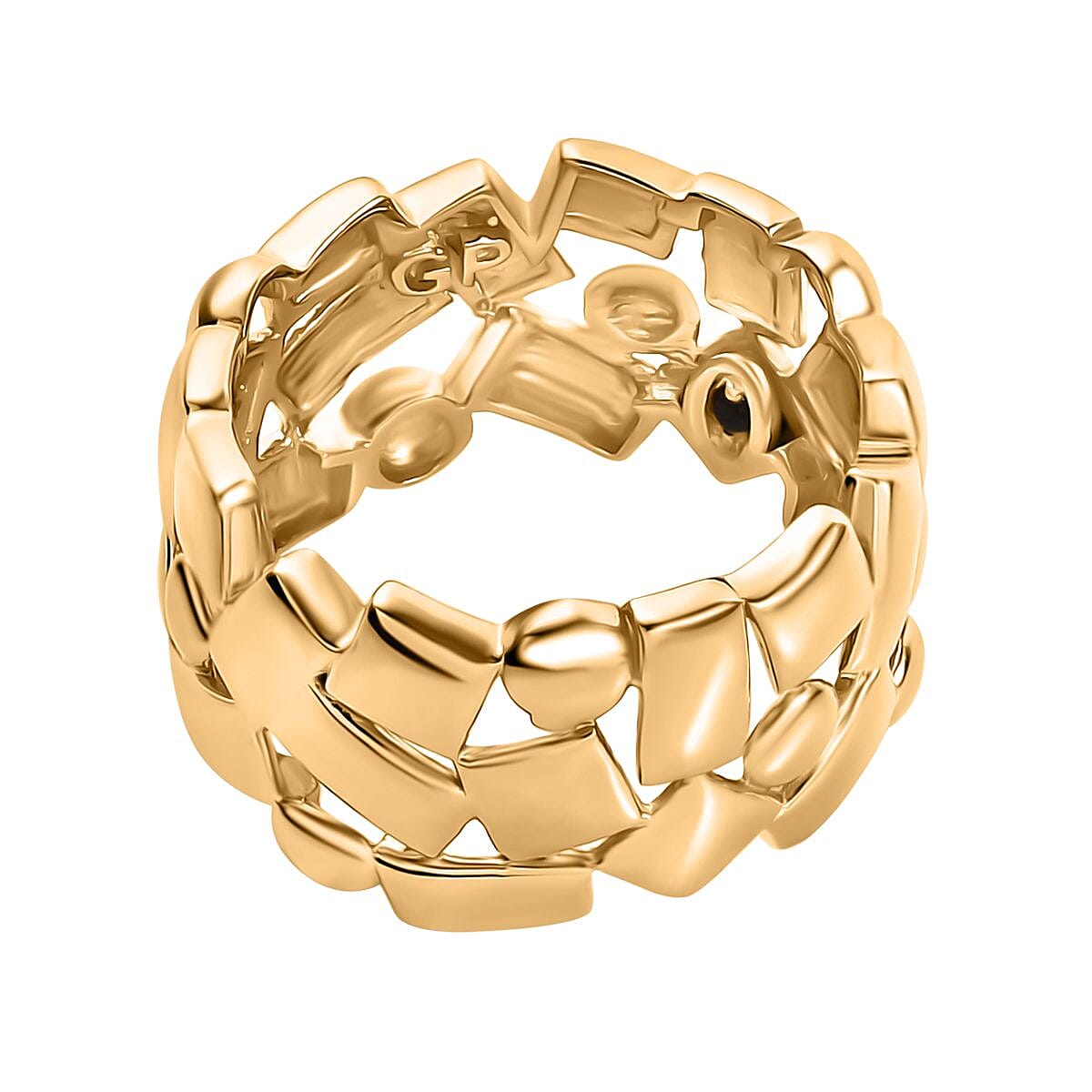 GP Collection - Geometric Band Ring in Sterling Silver