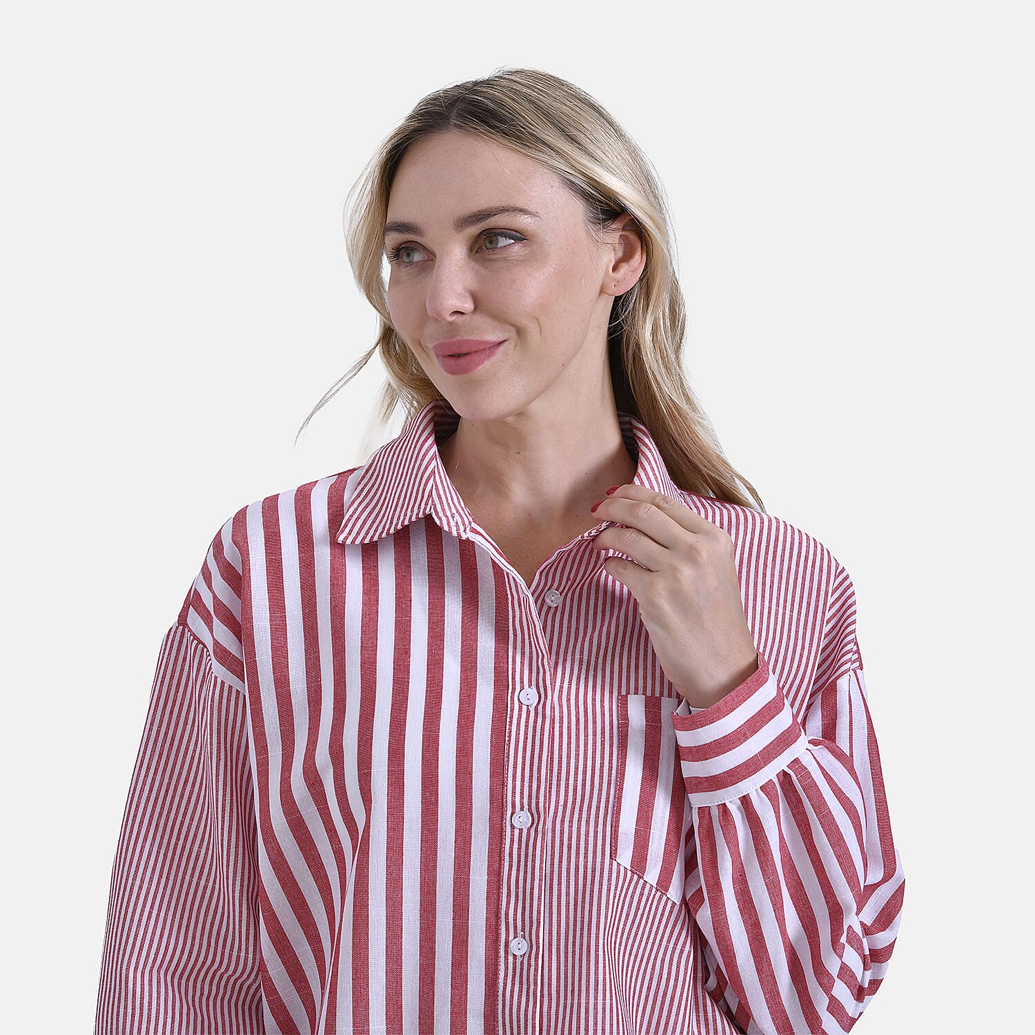 La Marey Relaxed Fit Long Sleeve Striped Shirt La Marey Relaxed Fit Long Sleeve Striped Shirt