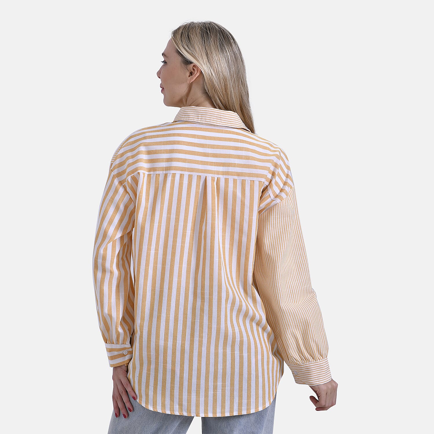 La Marey Relaxed Fit Long Sleeve Striped Shirt