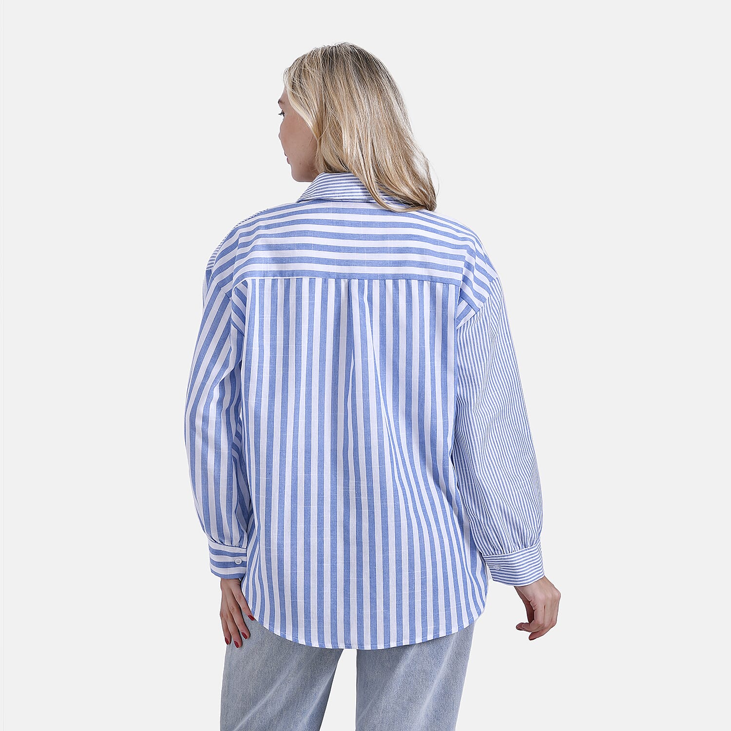 La Marey Relaxed Fit Long Sleeve Striped Shirt