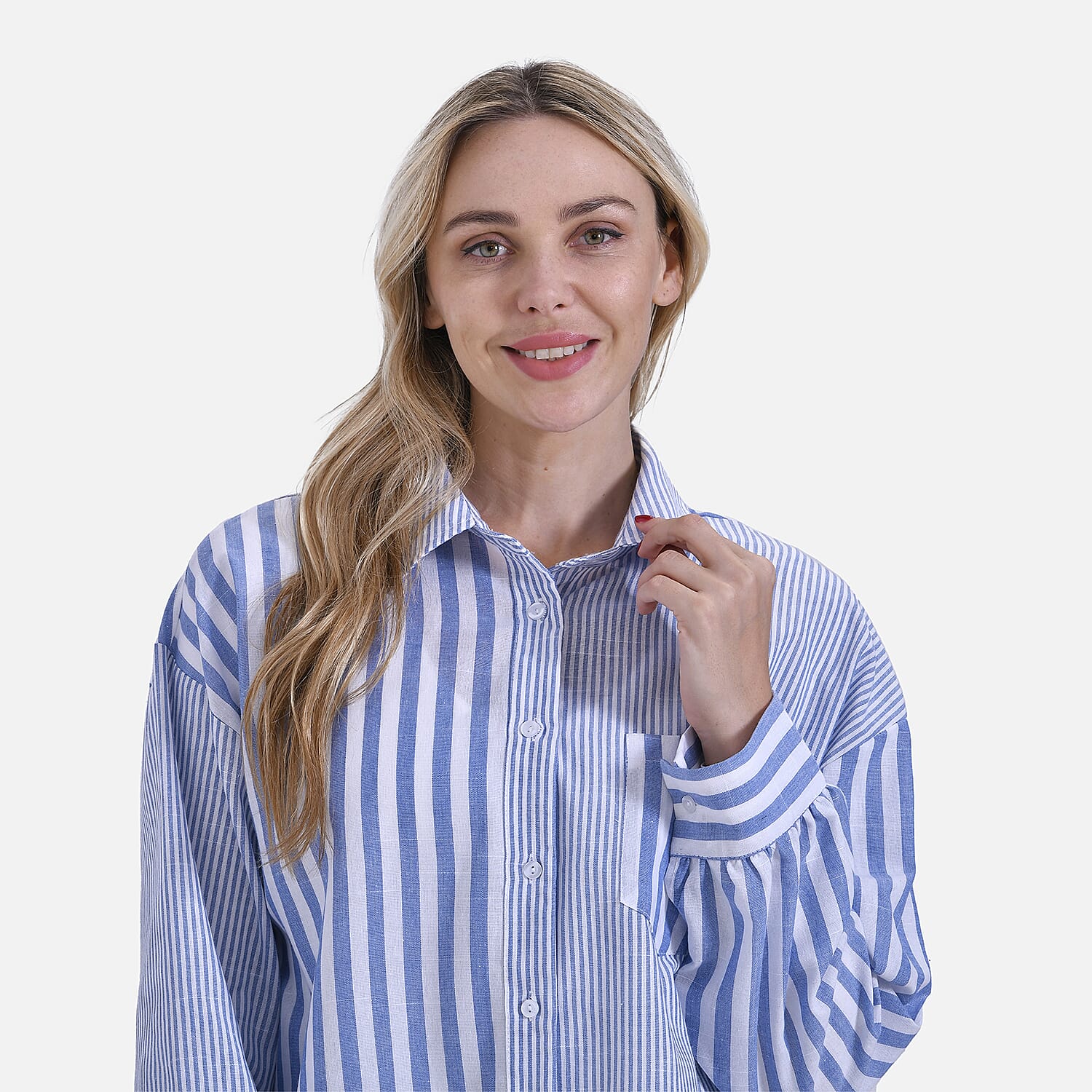 La Marey Relaxed Fit Long Sleeve Striped Shirt