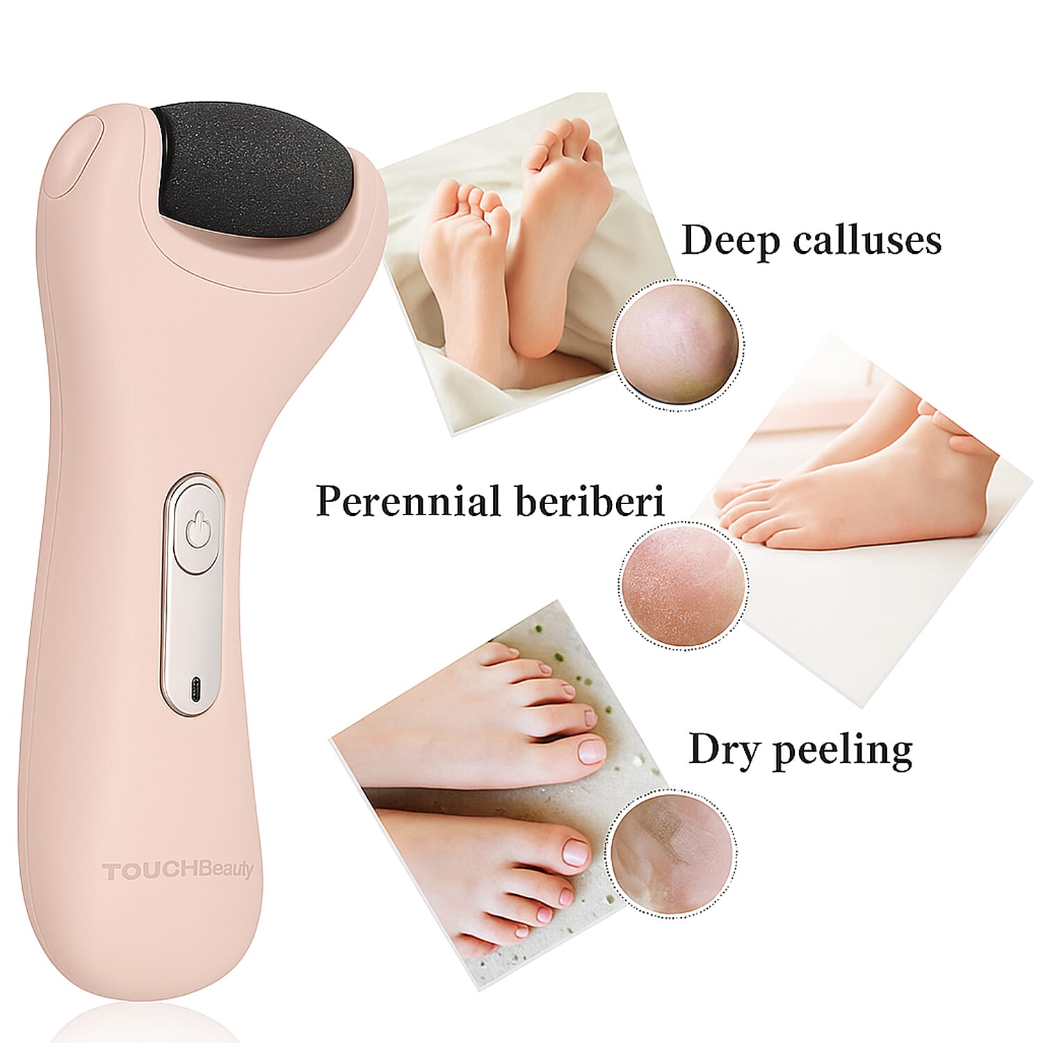 Touch Beauty TB-1536 Electric Pedicure Rechargeable Device
