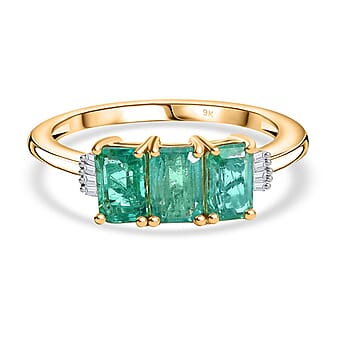 https://tjcuk.sirv.com/Products/80/2/8024150/9K-Yellow-Gold-AAA-Emerald-White-Diamond-Ring-1-95-ct-Gold-Wt-1-9-Gms-_8024150.jpg?w=342&h=342