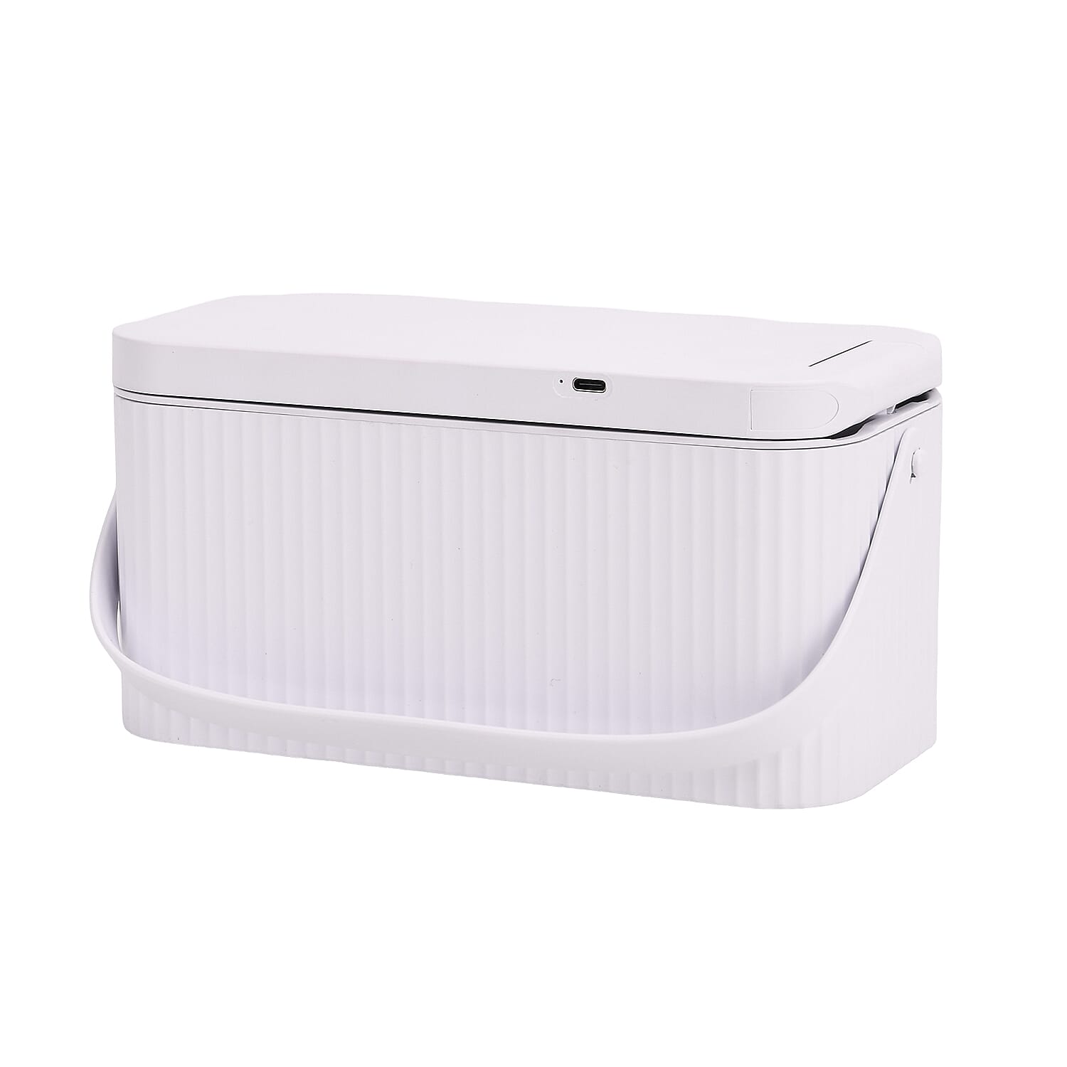 Foldable LED Cosmetic Mirror & Storage Box with 900mAh Battery and USB Cable - White Foldable LED Cosmetic Mirror & Storage Box with 900mAh Battery and USB Cable - White