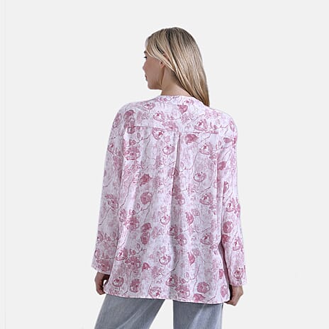 & Maisi Rose Blouse (Size - XL) - Pink & Pink