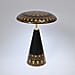 Turkish Magnetic Cordless Table Lamp with 3 Color Modes, Touch Control and 360 degree Rotation (31 Cm) - Black & Gold