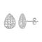 LUCY Q - Drip Collection Rhodium Overlay Sterling Silver Earring with Push Back