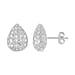 LUCY Q - Drip Collection Rhodium Overlay Sterling Silver Earring with Push Back