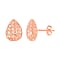 LUCY Q - Drip Collection Rhodium Overlay Sterling Silver Earring with Push Back