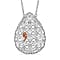 LUCY Q - Drip Collection Necklace (Size - 18) in Rhodium Overlay Sterling Silver