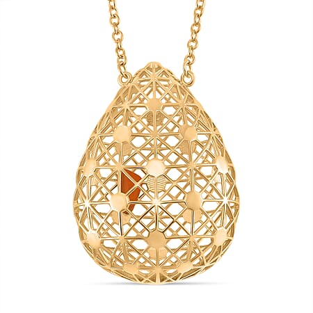 LUCY Q - Drip Collection Necklace (Size - 18) in 18K Vermeil Yellow Gold Plated Sterling Silver