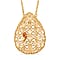 LUCY Q - Drip Collection Necklace (Size - 18) in Rhodium Overlay Sterling Silver
