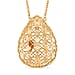 LUCY Q - Drip Collection Necklace (Size - 18) in Rhodium Overlay Sterling Silver