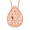 LUCY Q - Drip Collection Necklace (Size - 18) in Rhodium Overlay Sterling Silver