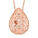 LUCY Q - Drip Collection Necklace (Size - 18) in Rhodium Overlay Sterling Silver