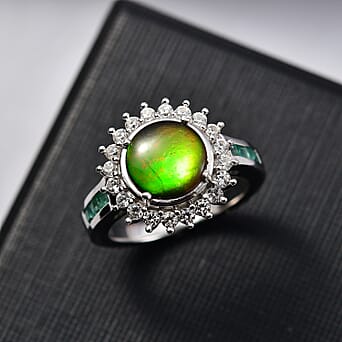 https://tjcuk.sirv.com/Products/80/2/8024818/Canadian-Ammolite-Emerald-White-Zircon-Solitaire-Ring-in-Rhodium-Overl_8024818_1.jpg?w=342&h=342