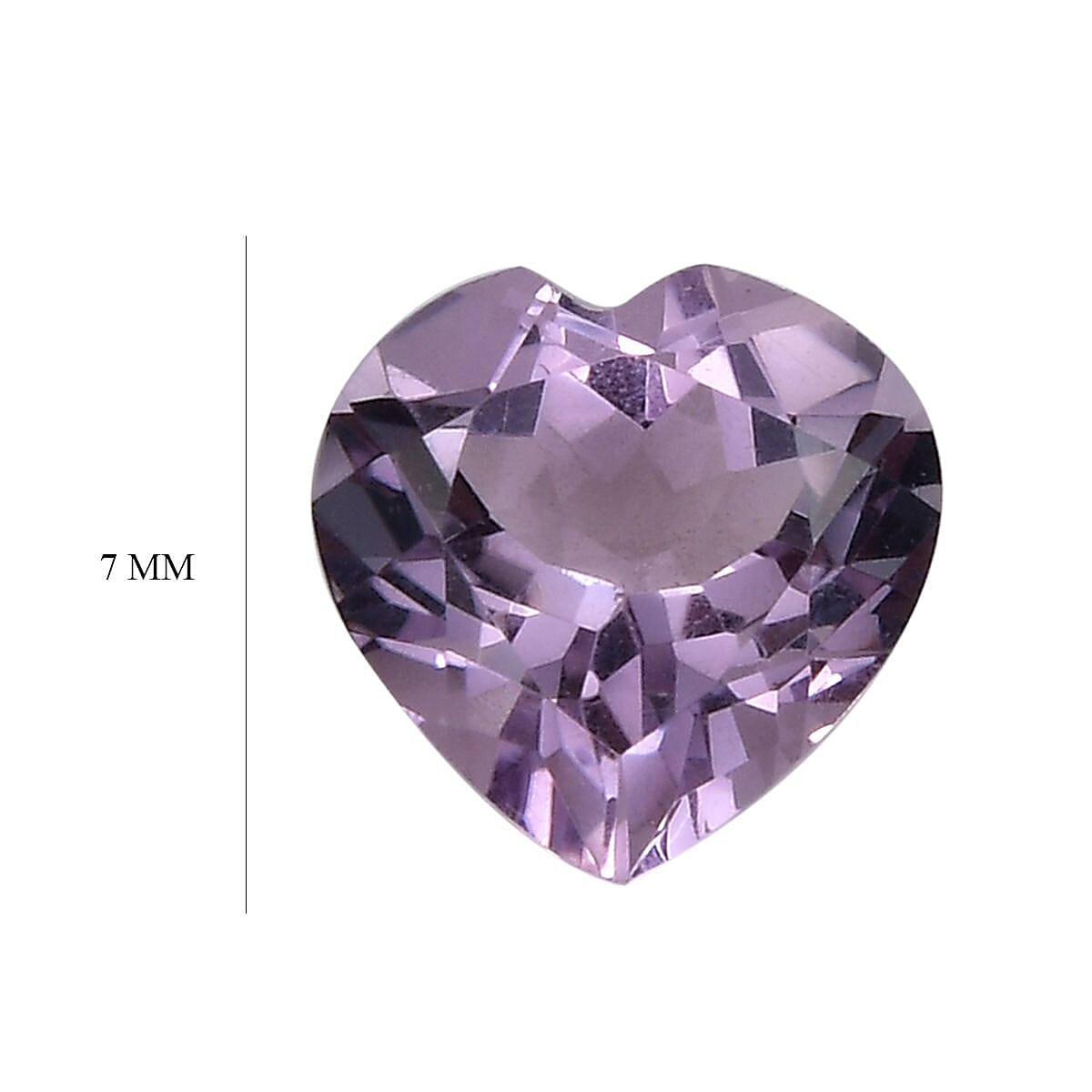 Pink Amethyst Heart Shape Gemstone 2.50 Ct
