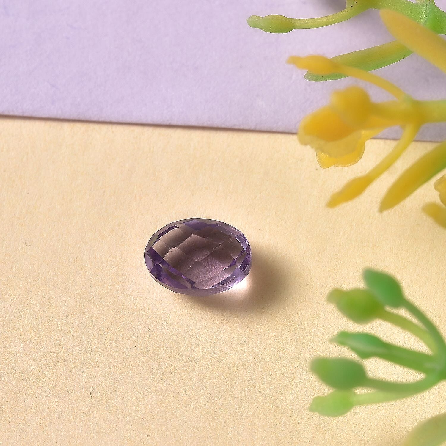 Pink Amethyst Oval Shape Gemstone 0.61 Ct