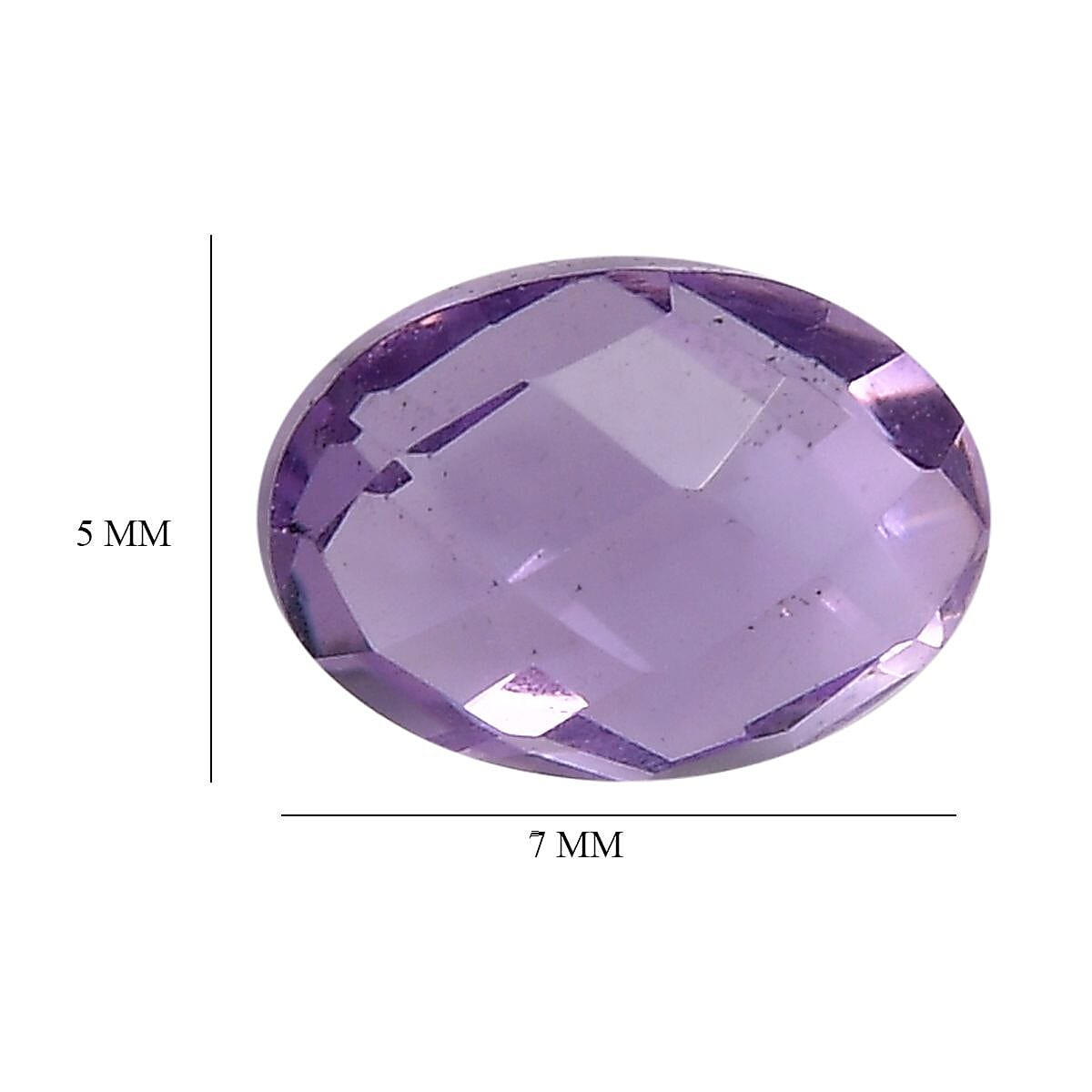 Pink Amethyst Oval Shape Gemstone 0.61 Ct