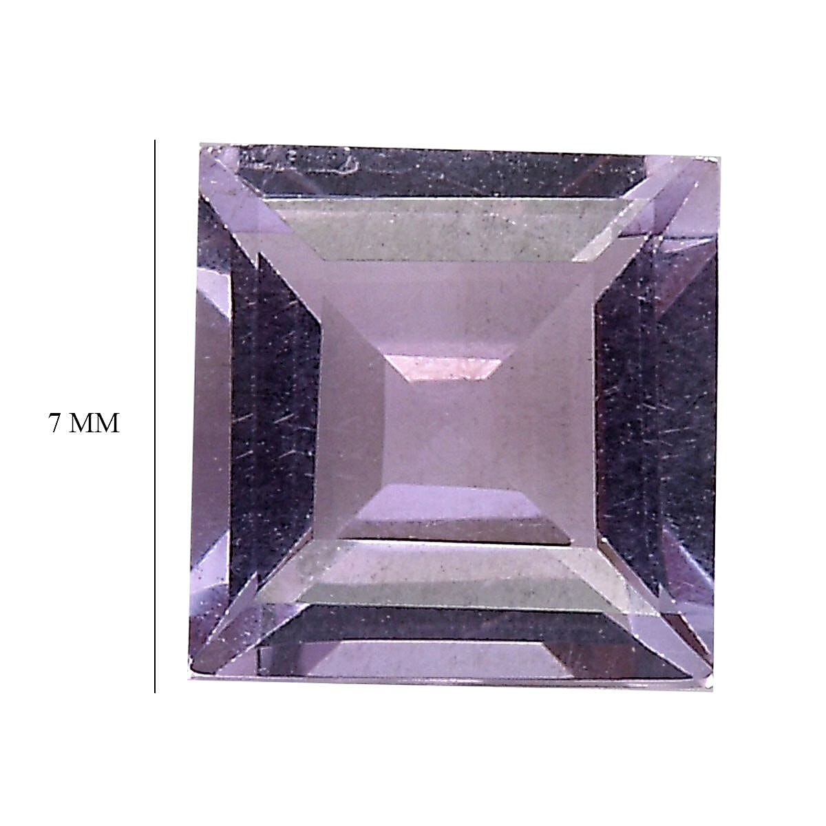 Pink Amethyst Square Shape Gemstone 1.34 Ct