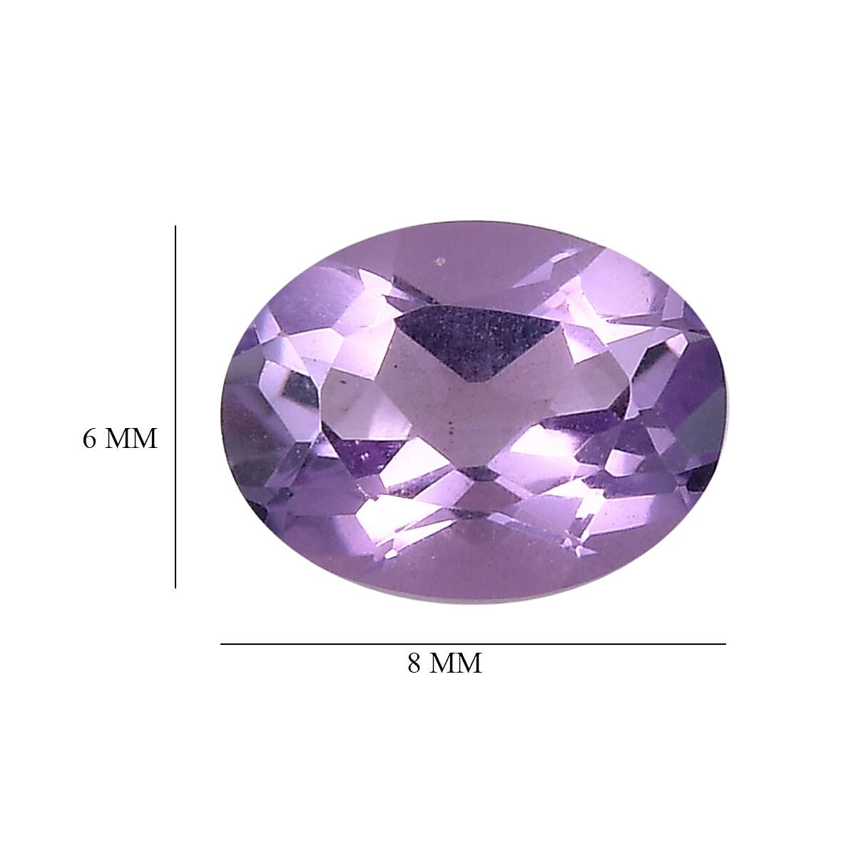Pink Amethyst Oval 8x6 mm