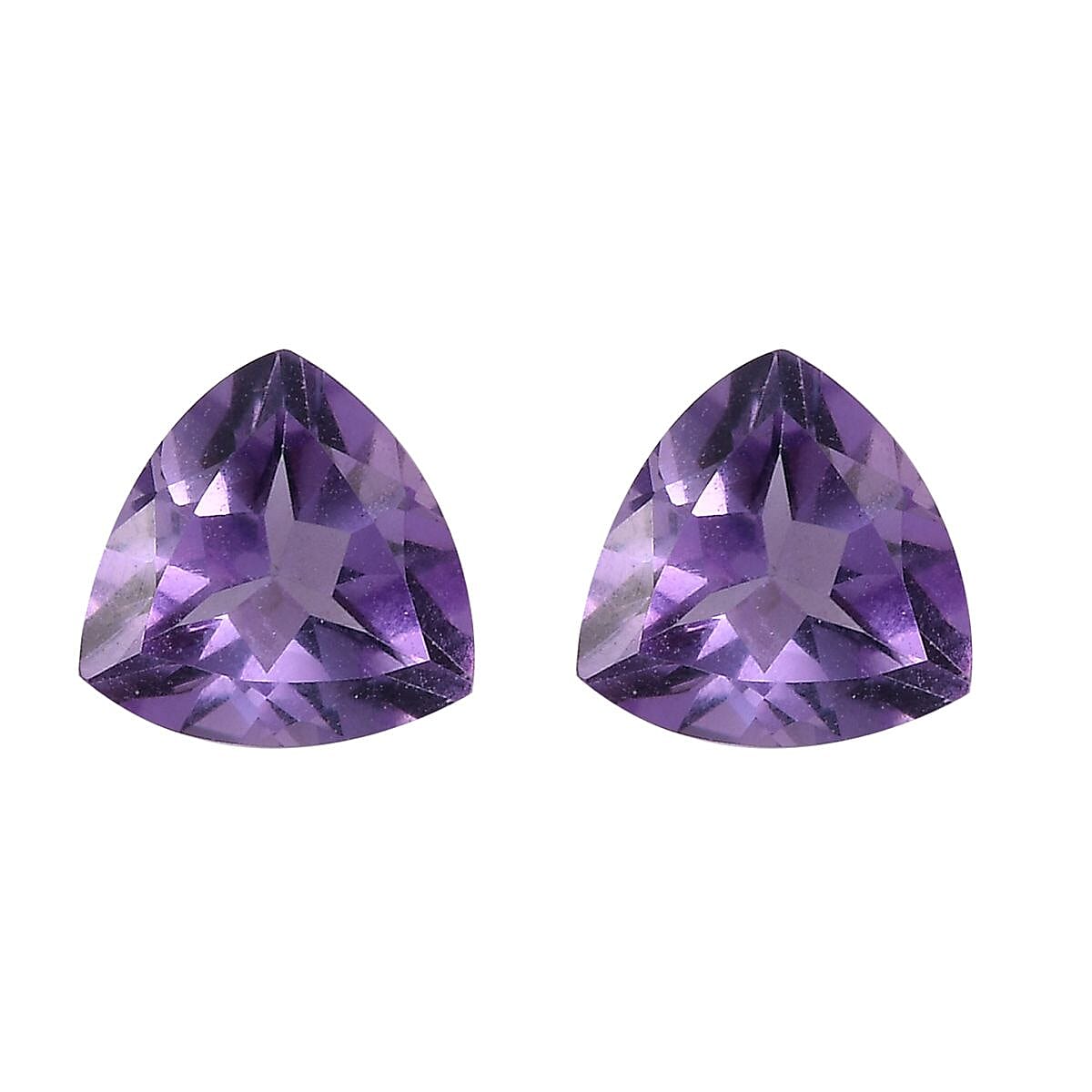 Pink Amethyst Trillion Gemstones 2.90 Ct