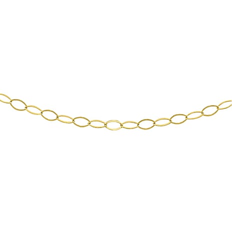 9K Yellow Gold Soldered  Necklace (Size 18) with Spring Ring Clasp