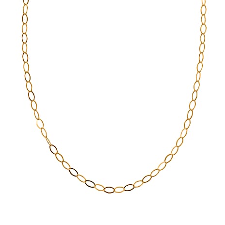 9K Yellow Gold Soldered  Necklace (Size 18) with Spring Ring Clasp