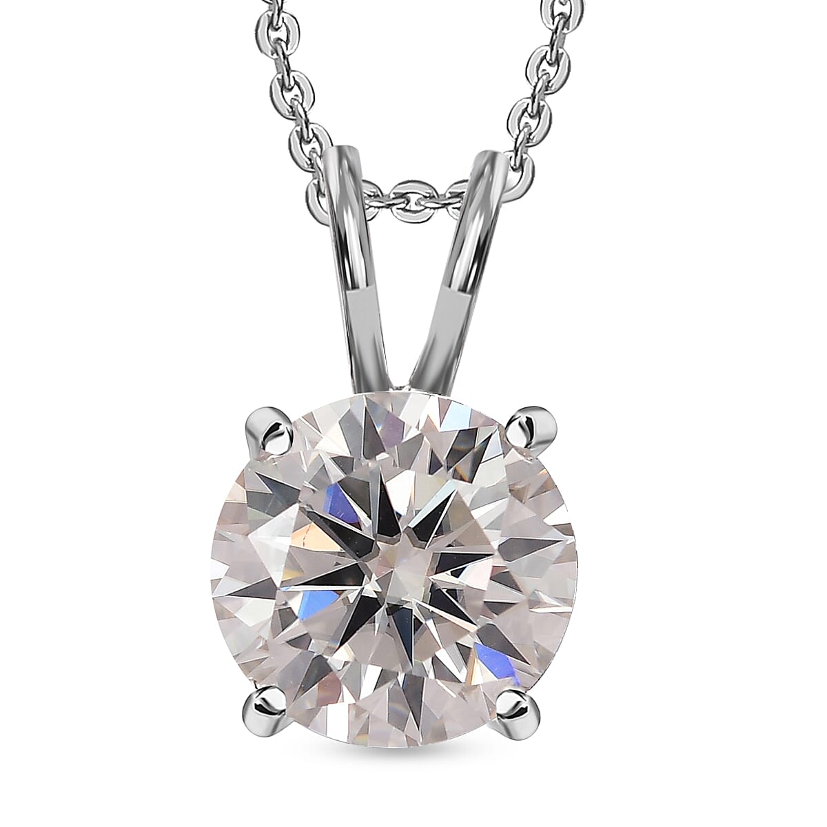 Super Find - Moissanite Pendant in Rhodium Overlay Sterling Silver 2.10 Ct.