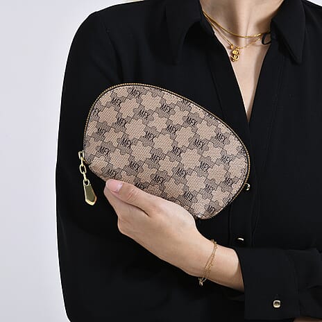 PU Patterned Tote Bag (Size 38x51x13 cm) - Brown & Coffee