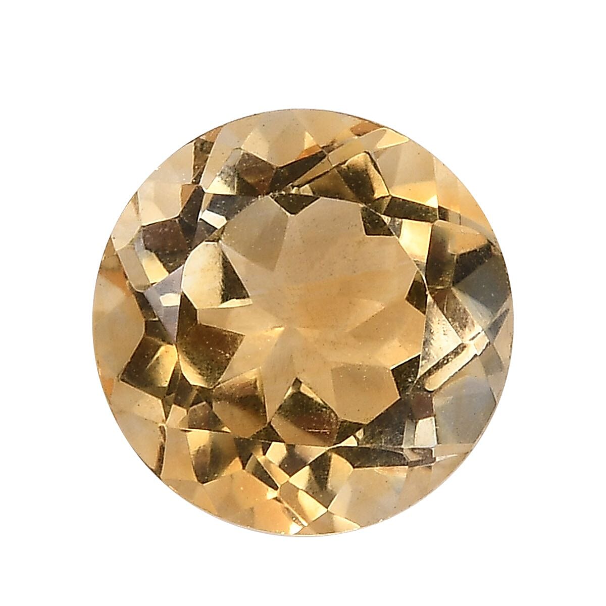 Citrine Round Shape Gemstone 3.20 Ct