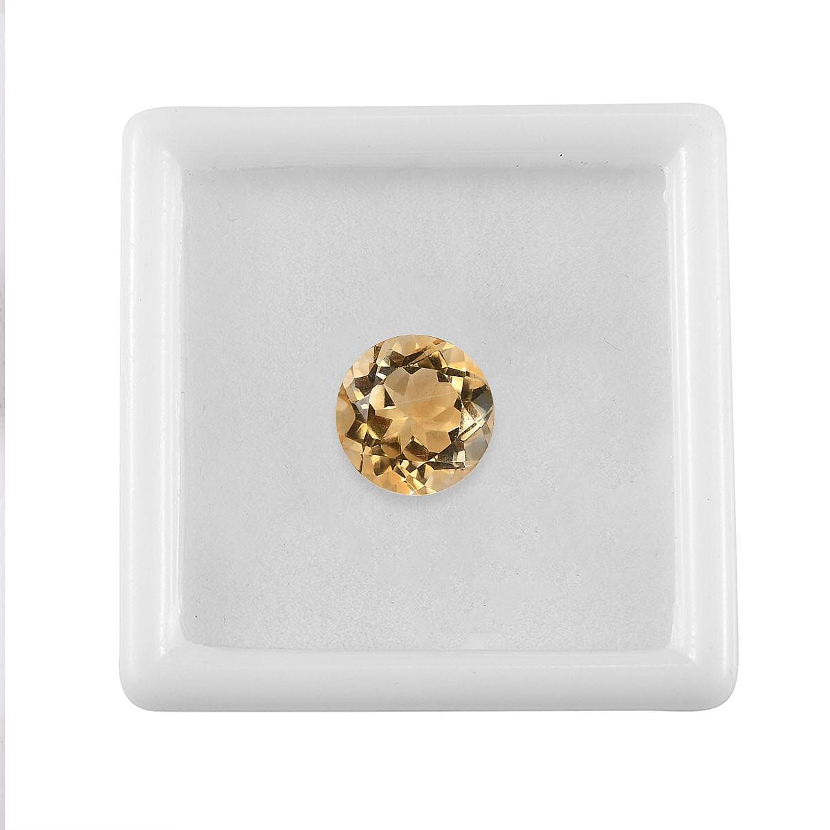 Citrine Round Shape Gemstone 3.20 Ct