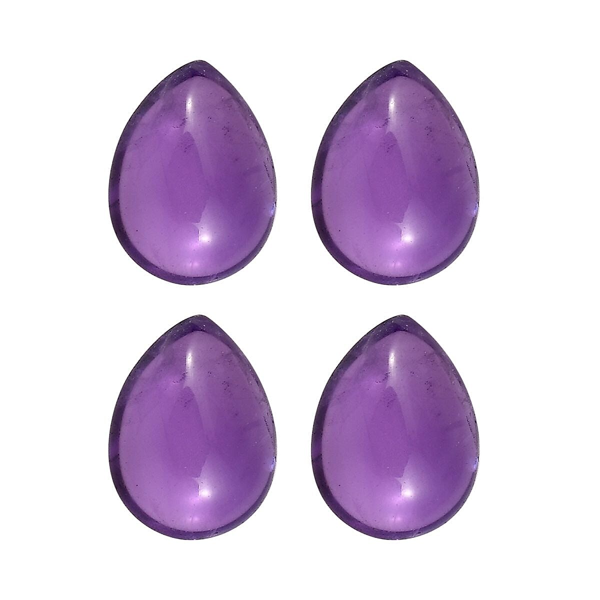 African Amethyst Pear Shape Gemstones 2.87 Ct