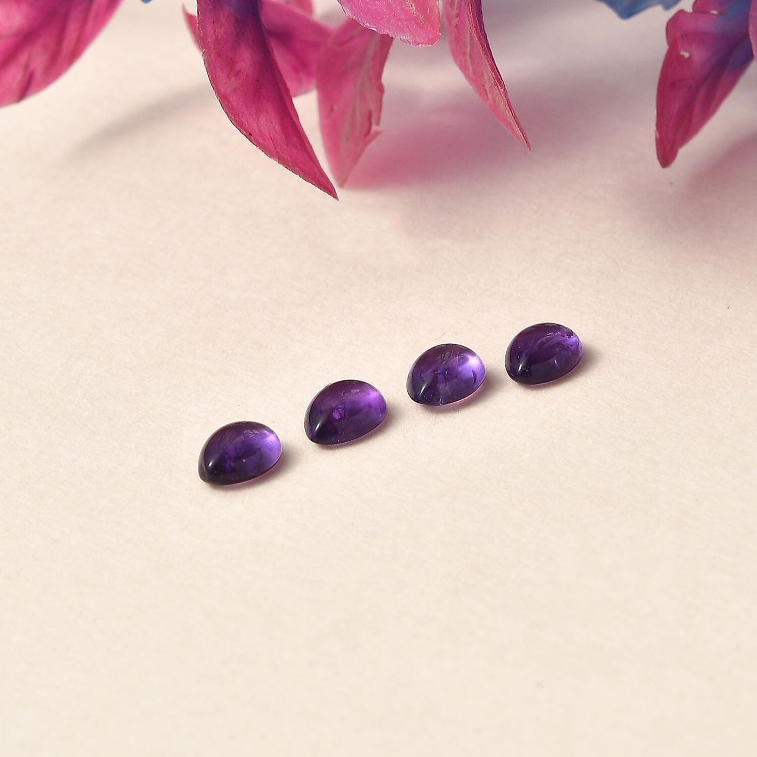 African Amethyst Pear Shape Gemstones 2.87 Ct